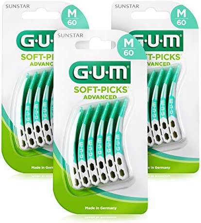 GUM SOFT-PICKS ADVANCED Interdentalreiniger / Einfache und sanfte Reinigung der Zahnzwischenräume / Angenehmes Anwendungsgefühl / Gute Erreichbarkeit aller