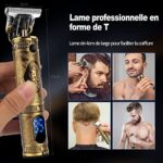 Haarschneidemaschine Profi Bartschneider Herren,Männer Haarschneider Elektrisch Barttrimmer,Wiederaufladbar,LED-Anzeige,Präzisions haartrimmer,T-Outliner Schnurloser Langhaarschneider für Friseure – Bild 2