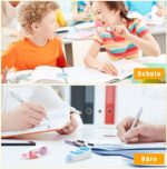 Meetory Tippex Mäuse, Tipex Mini Roller, 6m x 5mm White Out Tape, Korrekturmaus Mini Korrekturband, Korekturenroller für Schule Büroadministration Notizen Markierungen – Bild 4