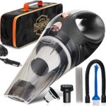 ThisWorx Autostaubsauger mit LED-Licht – Handstaubsauger zur Auto-Reinigung  – Adapter zum Anschluss an den Zigarettenanzünder –4,9 m Kabel