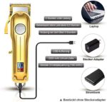 Haarschneidemaschine Profi, CIICII Haarschneider Herren Haartrimmer Bartschneider Set (12Pcs USB Schnurlos LCD Anzeige Wiederaufladbar Akku Haarscherer Pflegeset) für DIY Hause Friseur – Bild 6