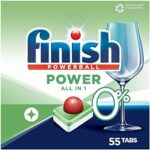 Finish 0% All in 1 Spülmaschinentabs, phosphatfrei – Geschirrspültabs gegen hartnäckigste Fettanschmutzungen – Ohne Duft- und Konservierungsstoffe