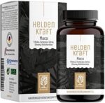 Maca Kapseln hochdosiert - Maca 201 Extrakt mit Tribulus terrestris, Cordyceps, Bockshornklee, Zink, Ginseng, Safran, Selen - 90 Kapsel Heldenkraft für Männer
