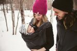 Ergobaby Wintercover und Regencover, isolierter Regenschutz für Babytragen mit Fleece-Innenfutter, wasserdichte Hülle – Bild 5