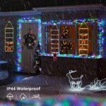 LED Weihnachtsmann Leiter Lichterkette, Geemoo 0.75M LED Weihnachtsbeleuchtung Strombetrieben mit Timer, Speicherfunktion, 8 Modi, für Innen Aussen Weihnachtsbaum Fenster Weihnachten Deko – Bild 4