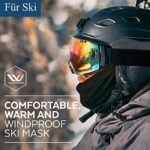 BAONUOR Sturmhaube Gesichtshaube, Balaclava Winter Sturmhaube Fahrrad Motorrad Ski Schlauchtuch für Damen & Herren, schwarz – Bild 6