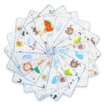 Baby Musselin Waschlappen aus Baumwolle 18 Stück, Kinderservietten, Baby Handtücher Set für Neugeborene, Weiche Baby Gesichtstücher und Badetuch, Weich und atmungsaktiv