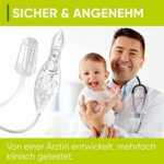 Nasensauger Baby. Das Original. Mit 2 Saugköpfen und Gratis Reinigungsbürste, klinisch getesteter Nasensauger Staubsauger, der sichere und sanfte Baby Nasensauger für jeden Staubsauger – Bild 4