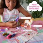Einhorn Geschenk für Mädchen Malset - BONNYCO | Bastelset Kinder mit Dunkeln leuchtender Farbe | Mädchen Spielzeug, Mädchen Geschenke Geburtstag, Weihnachten – Bild 5