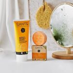 SANTE Naturkosmetik Feste Seife zum Duschen für zarte Haut, Vegane Formel mit Bio Orange und Mango, Feste Happiness Duschpflege, 1 x 80 g – Bild 6