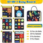 Withosent Montessori Busy Board – 4-Schicht Aktivitätsspielzeug für Kinder ab 3 Jahren – Bild 3