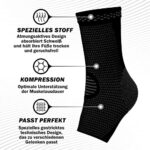 POWERLIX Sprunggelenkbandage 2 Stück, Professionelle Knöchelbandage für Damen/ Männer Kompressionssocken Fussbandage für Plantarfasziitis, Arthritis, ACL, Gelenkschmerzen,Fersensporn – Bild 7