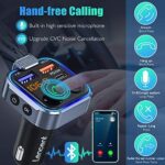 LENCENT Bluetooth 5.3 FM Transmitter mit Schnellladung & Freisprechfunktion – Bild 5