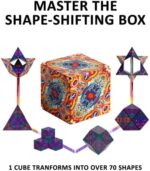SHASHIBO Formwechsel Zauberwürfel - Preisgekrönt, Patentiert - Anti Stress Spielzeug – 36 Seltenerdmagnete - 3D Infinity Cube - Shashibo Magnetwürfel in Über 70 Formen Verwandelbar – Bild 4