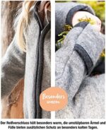 Ehrenkind® WALKOVERALL | Baby Wollwalk-Overalls aus Natur Schurwolle mit Reissverschluss | Walk Wolle Woll-Anzug für Kleinkind und Baby – Bild 4