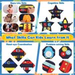Withosent Montessori Busy Board – 4-Schicht Aktivitätsspielzeug für Kinder ab 3 Jahren – Bild 2