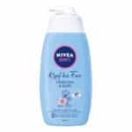 NIVEA BABY Kopf bis Fuss Shampoo & Bad (500 ml), mildes Babyshampoo & Duschgel mit beruhigender Kamille, sanftes Duschbad für Haut und Haare mit Augenschutz