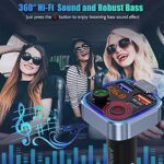LENCENT Bluetooth 5.3 FM Transmitter mit Schnellladung & Freisprechfunktion – Bild 2