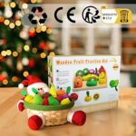 Yoptote Kinderküche Holz Spielzeug | Küchenzubehör mit Obst & Gemüse | Montessori Küchenspielzeug ab 2 Jahren – Bild 6