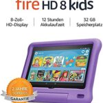 Fire HD 8 Kids-Tablet | Ab dem Vorschulalter | 8-Zoll-HD-Display, 32 GB, violette kindgerechte Hülle