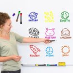 Maxtek 2 Farben in 1 Whiteboard Marker, 6 Whiteboard Stifte mit Schwamm Magnetisch, Flüssig Schreiben, Erase Marker für Zuhause Schule Büro – Bild 7