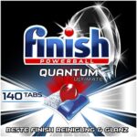 Finish Quantum Ultimate Spülmaschinentabs – Geschirrspültabs mit 3-fach Wirkung – Kraftvolle Reinigung, Fettlösekraft und Glanz