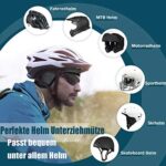 HIKENTURE Wintermütze, Winddichte Fahrrad Mütze Winter, Warm Bike Cap, Helm-Unterziehmütze Herren & Damen für Fahrradhelm Skihelm Kletterhelm, Sport Mütze für Radfahren Skifahren Laufen Outdoor – Bild 5