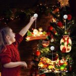 Weihnachtsbeleuchtung, 4PCS Weihnachtsbeleuchtung innen Fenster ,Hängende Innen Fenster Leuchte mit Saugnapf, Weihnachts Lichterketten, Fensterlichterketten Weihnachten, Weihnachtsdekoration – Bild 7