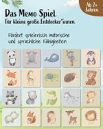 Unsere Tiere Memorie ab 2, Montessori Spielzeug 2 Jahre, Spielzeug ab 2 Jahre, Kinderspiele ab 2 Jahre – Bild 2