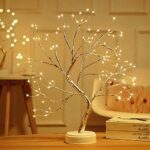 LED Bonsai Baum Lichter, Zhangpu 108 LED Lichterbaum Tisch Bonsai Baum Blüten Licht, Kleine Baumbeleuchtung Nachtlicht Innen Dekoration Touch Schalter Einstellbare Zweige USB/Batteriebetrieben