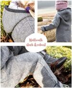 Ehrenkind® WALKOVERALL | Baby Wollwalk-Overalls aus Natur Schurwolle mit Reissverschluss | Walk Wolle Woll-Anzug für Kleinkind und Baby – Bild 7