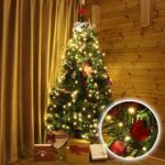 SALCAR, Christbaumbeleuchtung mit Ring und Girlanden, LED Überwurf Lichterkette Weihnachtsbaum – Bild 2