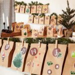 LIVAIA Adventskalender 2024 DIY: 24 Papiertüten, Holzklammern & Aufkleber zum Befüllen – Bild 4
