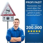 Lyvanas Eiskratzer Auto TESTSIEGER 2022, Ergonomischer Profi Scheibenkratzer Auto schnell & stark, Effizienter & sicherer Schneekratzer Auto aus Premium ABS, Kratzer Auto schonend & langlebig – Bild 4
