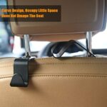 URAQT Kopfstützen Auto Haken, 6 Stück Autositz Rücksitz Organizer Kunststoff Haken KFZ Auto zubehör Innenraum für Kopfstütze Kleiderbügel Handtaschenhalter Taschenhaken – Bild 5