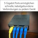 NETGEAR GS305 LAN Switch 5 Port Netzwerk Switch (Plug and Play Gigabit Switch LAN Splitter, LAN Verteiler, Ethernet Hub lüfterlos, robustes Metallgehäuse), Schwarz – Bild 7