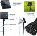 Joomer Solar Lichterkette Aussen, 22M 200 LED Lichterkette IP65 Wasserdicht Weihnachten Aussenlichterkette 8 Modus Balkon Lichterkette Solar Deko für Garten, Tor, Hof, Hochzeit – Bild 7