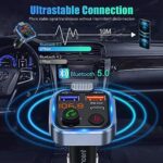 LENCENT Bluetooth 5.3 FM Transmitter mit Schnellladung & Freisprechfunktion – Bild 4