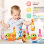 Dreamon Kegelspiel für Kinder Outdoor Garten Spielzeug Dosenwerfen Kinder Bowling Ball Set mit 10 Kegel und 2 Bälle Geschenke Montessori Spiele ab 3 Jahren Junge Mädchen – Bild 3