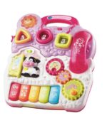 VTech Baby Spiel- und Laufwagen pink – Lauflernwagen mit regulierbarer Geschwindigkeit, Musik und abnehmbarem Spielboard – Für Kinder von 12-36 Monaten – Bild 2