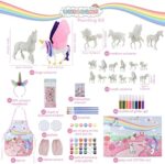 Einhorn Geschenk für Mädchen Malset - BONNYCO | Bastelset Kinder mit Dunkeln leuchtender Farbe | Mädchen Spielzeug, Mädchen Geschenke Geburtstag, Weihnachten – Bild 2