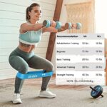 Gritin Theraband 5er Set, Fitnessband Resistance Terra Bands 100% Latex Widerstandsbänder mit Deutscher Übungsanleitung & Tragebeutel, Gymnastikband für Muskelaufbau, Yoga, Pilates, Physiotherapie – Bild 5