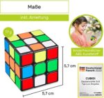 CUBIDI® Original Zauberwürfel 3x3 Klassisch - Typ Los Angeles | Speed-Cube 3x3x3 mit optimierten Dreheigenschaften | Magic Cube für Anfänger und Fortgeschrittene – Bild 2