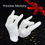 Paar-Handabdruck-Set mit Holzsockel - Perfektes Jahrestagsgeschenk – Bild 5
