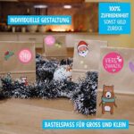 Adventskalender zum Befüllen 2022 - DIY Weihnachtskalender zum Selbst Befüllen mit Papiertüten und Zahlen Aufkleber - Adventkalender Kinder Erwachsene – Bild 6