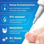 Nagelpilz Behandlung Schnell Intensiv mitt Glycerin | Mittel gegen nagelpilz öl | Antifungal Nagelpflege Ohne Wasser | 75ML XL – Bild 3