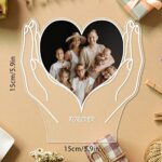 Bemaystar Foto Nachtlampe Personalisiert Herz Fotorahmen Geschenke für Mama und Kinder Fotogeschenke Familiengeschenke Pärchen Geschenke Geburtstag Muttertag Weihnachten Valentinstag – Bild 9