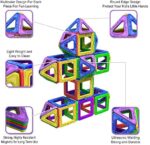 Desire Deluxe Magnetische Bausteine Magnet Montessori Spielzeug für Kinder 40PC Set Teilen ab 3 4 5 6 7 8 Alter Jahren, ideales Lernspielzeug für Mädchen Jungen Koordination und zum Bauen in Geschenk – Bild 4