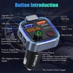 LENCENT Bluetooth 5.3 FM Transmitter mit Schnellladung & Freisprechfunktion – Bild 7