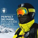 BAONUOR Sturmhaube Gesichtshaube, Balaclava Winter Sturmhaube Fahrrad Motorrad Ski Schlauchtuch für Damen & Herren, schwarz – Bild 4